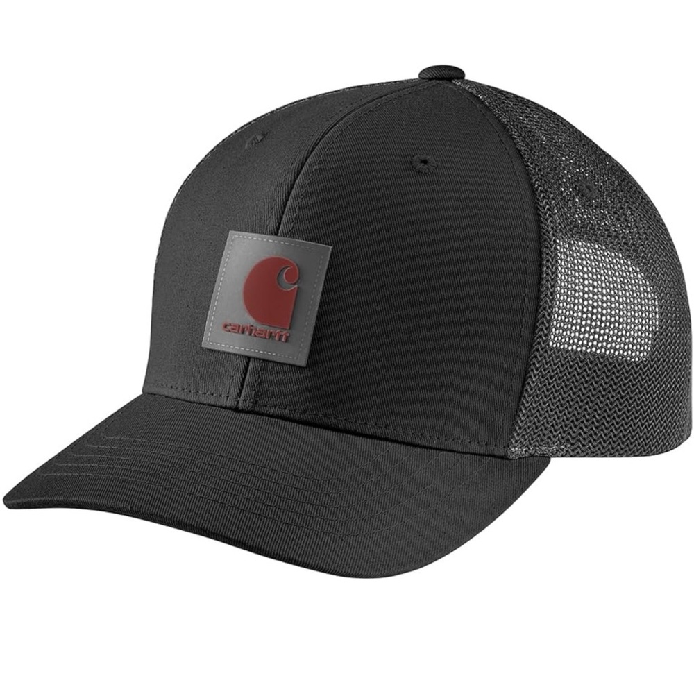 NWT Carhartt Men's Rugged Flex Twill Mesh-Back Logo Patch Cap